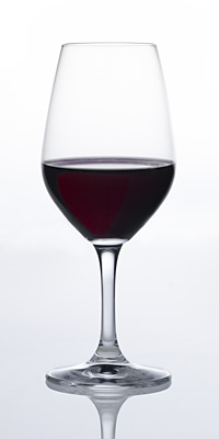 Ett glas med portvin